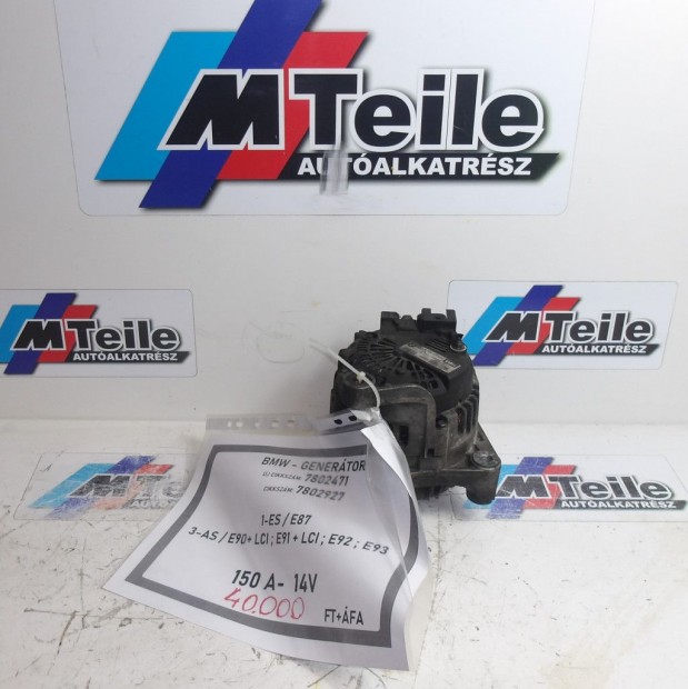 [GYRI BONTOTT] BMW - GENERTOR - 150A - 14V - 1-ES ; 3-AS / E87 ; E9